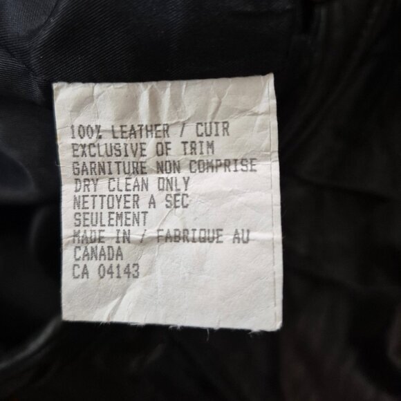 Vintage Buttery Soft Genuine Leather High Waisted Pants Made in Canada - Picture 6 of 9